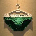 Men Briefs Polka Dot Star Rose Printing Cotton Low Waist Underpants Breathable Underwear green polka dot XL