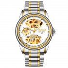 Men Business Automatic Mechanical Watches Waterproof Self winding Luminous Watch Silver Gold Surface