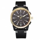 Men Business Quartz Watch Stylish Luxury Leather Watchband Wristwatch
