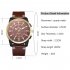 Men Business Quartz Watch Stylish Luxury Leather Watchband Wristwatch