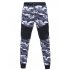 Men Camouflage Matching Sports Trousers with Elastic Waist Long Casual Pants Perfect Gift green 2XL
