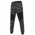 Men Camouflage Matching Sports Trousers with Elastic Waist Long Casual Pants Perfect Gift green L