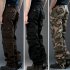 Men Camouflage Multiple Pockets Casual Long Trousers  coffee 38  2 92 feet 