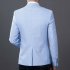 Men Casual Business Jacket One Button Slim Fit Suit Fashionable Coat Tops gray XL