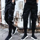 Men Casual Haren Trousers Middle Waist Solid Color Style for Sports Daily Wearing 603# _3XL