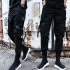 Men Casual Haren Trousers Middle Waist Solid Color Style for Sports Daily Wearing 603   3XL 