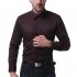 Men Casual Long Sleeve Formal Shirt Business Lapel Adults Tops Black XL