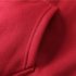 Men Casual Loose Long Sleeve Hoodie Simple Sports Hooded Sweatshirt Zipper Coat    Red M