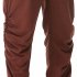 Men Casual Pants Drawstring Elastic Waist Solid Color Cotton Linen Jogging Pants For Yoga Fitness Brown S