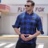 Men Casual Plaid Shirt With Pockets Design Lightweight Regular Fit Long Sleeve Button Down Tops 6013 yellow 195 129