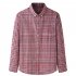 Men Casual Plaid Shirt With Pockets Design Lightweight Regular Fit Long Sleeve Button Down Tops 6013 yellow 210 144