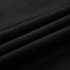 Men Casual Solid Color Cuff Stripe Pattern Standing Collar Shirt black M