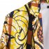 Men Casual Suit Casual African Ethnic Style Printing Single Breasted Coat XF210 2XL