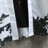 Men Casual Sunscreen Shirts Middle Sleeve Animal Pattern Tops black M
