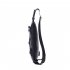 Men Chest Bag USB Port Anti theft PU Leather Single Shoulder Cross body Casual Satchel black
