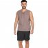 Men Cotton Linen Shorts With Pockets Large Size Casual Loose Breathable Straight Pants light blue 3XL