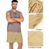 Men Cotton Linen Shorts With Pockets Large Size Casual Loose Breathable Straight Pants light blue 3XL