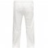 Men Cotton Loose Pants Drawstring Yoga Elastic Waist Straight Trousers    White L