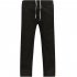 Men Cotton Loose Pants Drawstring Yoga Elastic Waist Straight Trousers black XXXL
