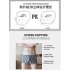 Men Cotton Loose Underwear Summer Breathable Multi color Boxer Trendy Plaid Printing Middle Waist Underwear Lake Blue M