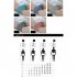 Men Cotton Loose Underwear Summer Breathable Multi color Boxer Trendy Plaid Printing Middle Waist Underwear Lake Blue L