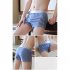 Men Cotton Loose Underwear Summer Breathable Multi color Boxer Trendy Plaid Printing Middle Waist Underwear black XXL