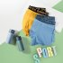 Men Cotton Soft Boxer Briefs Breathable Solid Color Trunks Underwear Multi color Loose Stretch Mid waist Underwear Black XXL