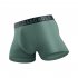 Men Cotton Soft Boxer Briefs Breathable Solid Color Trunks Underwear Multi color Loose Stretch Mid waist Underwear Black XXL