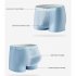Men Cotton Underwear Summer Soft Breathable Stretch Mesh Large Size Ice Silk Boxer Briefs Underpants dark blue L