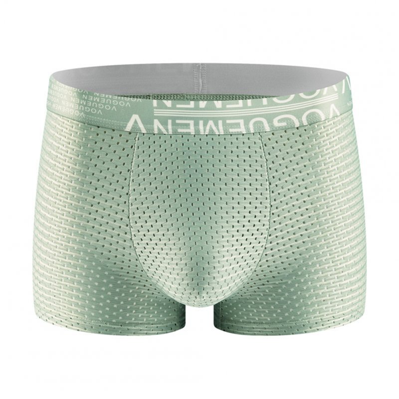 Ice Silk Mesh Men's Box Briefs, Breathable Seamless Underpanties Trunks for  Men Summer