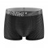 Men Cotton Underwear Summer Soft Breathable Stretch Mesh Large Size Ice Silk Boxer Briefs Underpants green XXXL