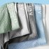 Men Cotton Underwear Summer Soft Breathable Stretch Mesh Large Size Ice Silk Boxer Briefs Underpants green XXXL