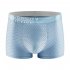 Men Cotton Underwear Summer Soft Breathable Stretch Mesh Large Size Ice Silk Boxer Briefs Underpants green XXXL