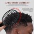Men Curly Hair Twist Comb Steel Needle Afro Curl Comb Styling Smooth Hair Hip Hop Curly Hair Comb Afro Curl Comb