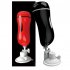 Men Electric Aircraft Cup Multiple Speeds Usb Rechargeable Soft Silicone Male Masturbator Adult Sex Toys Red