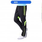Men Fashion Athletic Training Pants Breathable Running Football Long Pants 809 fluorescent green XL