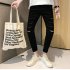 Men Fashion Black Ninth Pants Broken Hole Jeans C58 black 29 