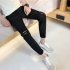 Men Fashion Black Ninth Pants Broken Hole Jeans C58 black 29 