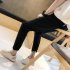 Men Fashion Black Ninth Pants Broken Hole Jeans C58 black 29 