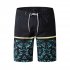 Men Fashion Casual Beach Surf Shorts Quick drying Shorts Navy blue M