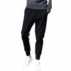 Men Fashion Casual Ninth Pants for Sports  Leather rope_M