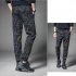 Men Fashion Casual Ninth Pants for Sports  Leather rope M