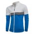Men Fashion Coat Colour Matching Stand Collar Long SLeeve Jacket  red L