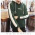 Men Fashion Hooded Sweatshirt Long Sleeve Matching Color Casual Coat Tops for Winter Autumn white L