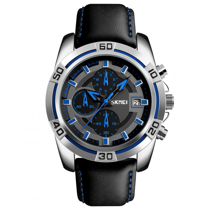 Men Fashion Luxury Quartz Wristwatch Blue