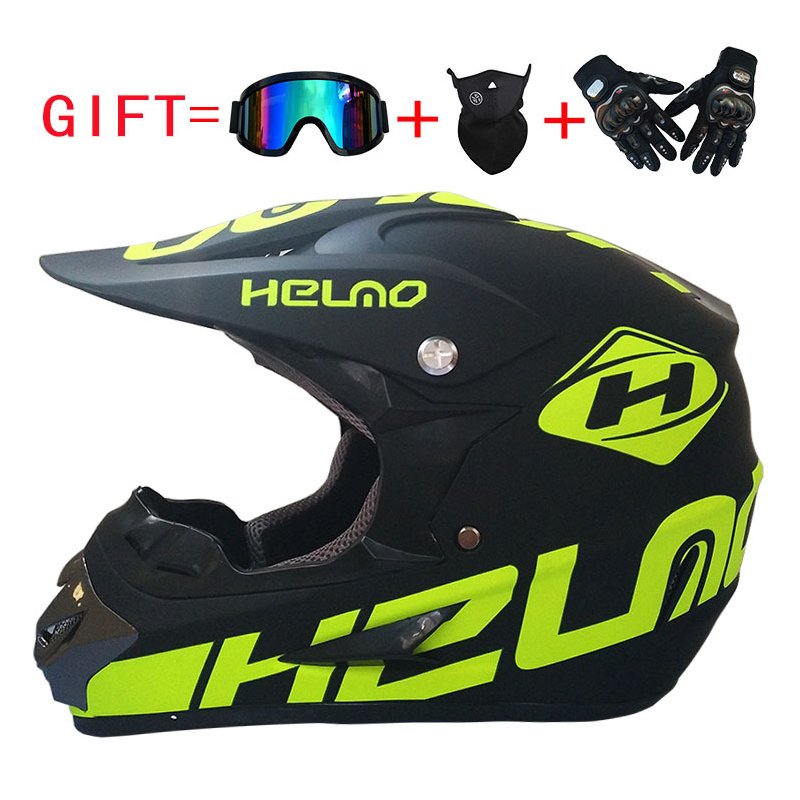 Off Road Casco Bike Racing Helmet green L