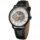 Men Fashion Retro Cool Hollow Manual Machinery Watch
