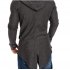Men Fashion Slim Medium Long Dovetail Wind Coat Zipper Sweatshirts Cardigan black M