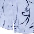 Men Fashion Slim Printing Long Sleeve Business Shirt Light blue M