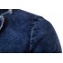 Men Fashion Spring Autumn Blue Denim Blazer Coat Top blue XL